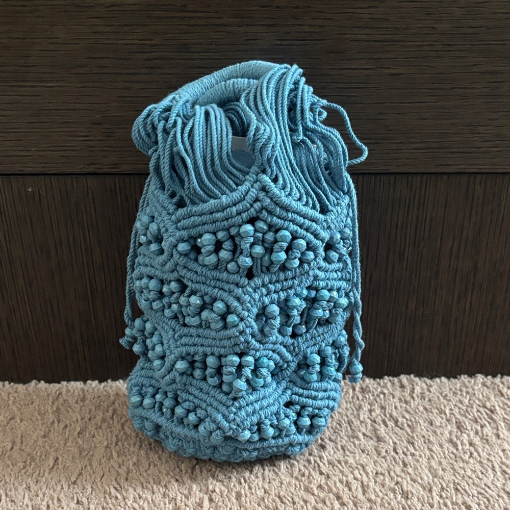 ZARA Beaded Macramé Mini Bag